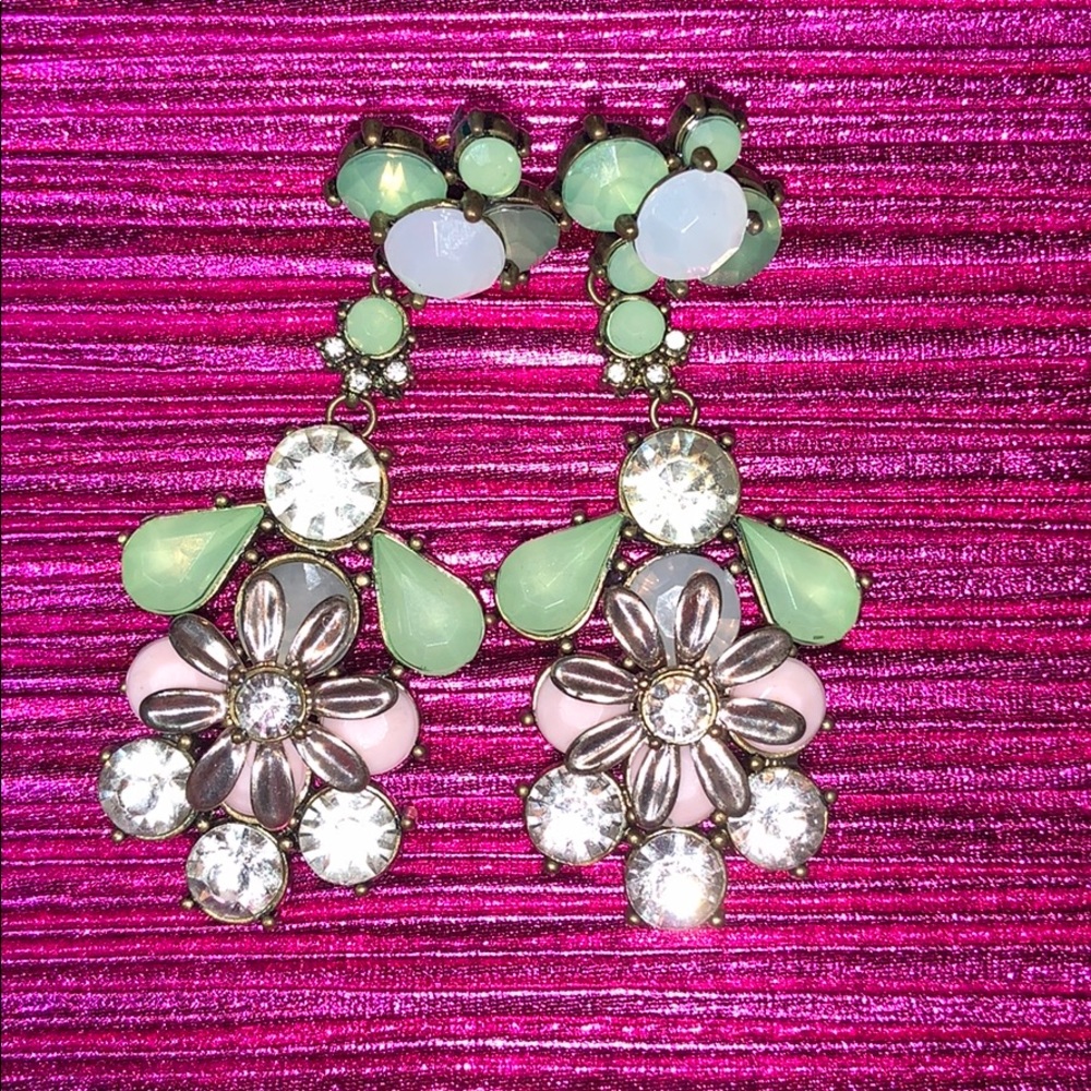 BEAUTIFUL Multi-colored rhinestone earrings